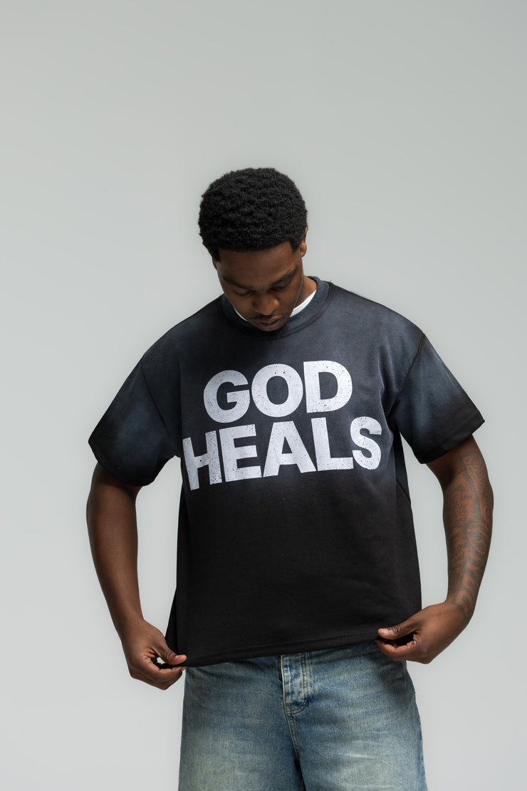 God Heals Tee - Black