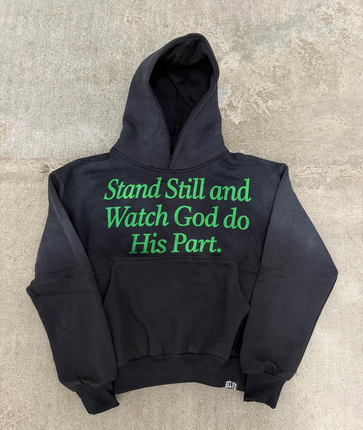 Stand Still Hoodie - Black