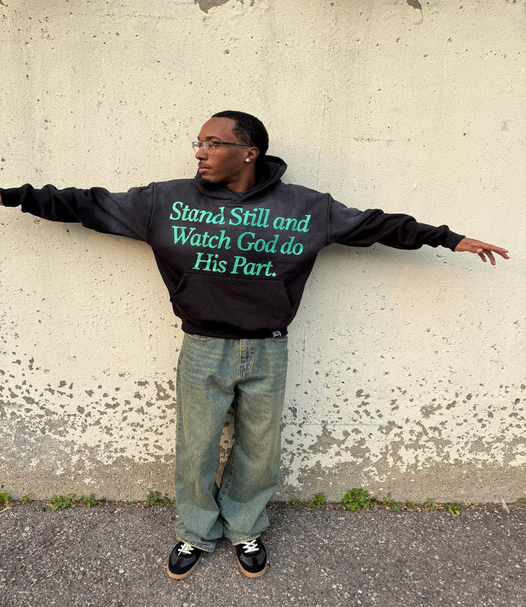 Stand Still Hoodie - Black