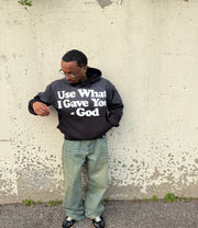Use What God Gave You Hoodie - Black